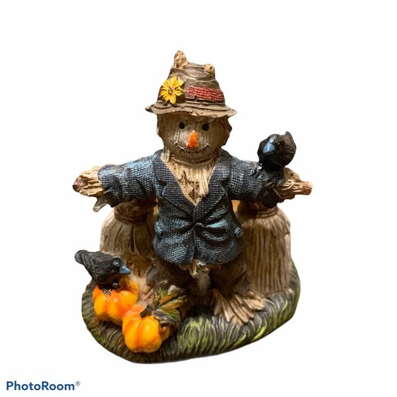 Yankee Candle‎ Fall Thanksgiving Harvest Halloween Scarecrow Votive Holder - Picture 1 of 6